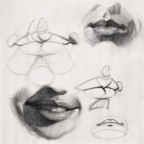 Here’s an old demo on drawing lip structure. I have a video lesson ...