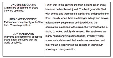 Writing an Argument: Claims, Evidence, Warrants - Pre-AP English 2