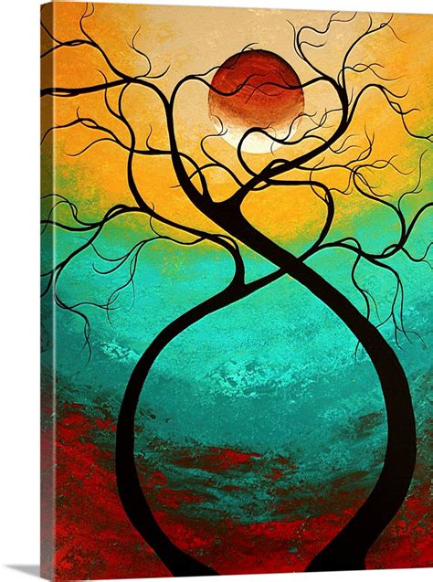 Twisting Love - Abstract Contemporary Art Wall Art, Canvas Prints ...