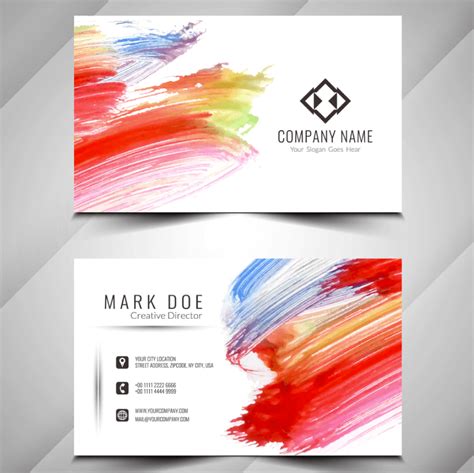 Free Business Card Templates With Clipart