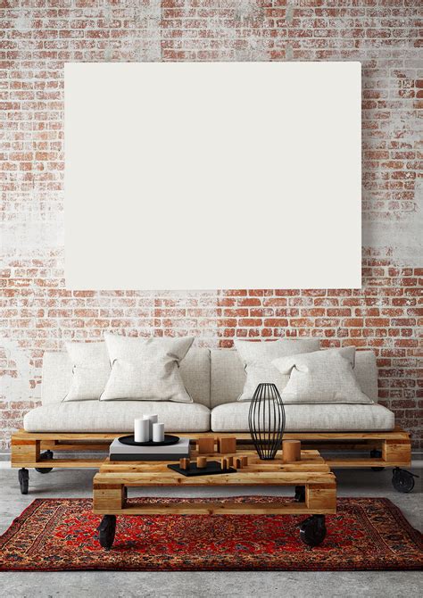 Canvas Frame Mockup #184, Landscape Canvas Photo Frame, Styled Frame ...