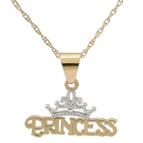 Disney Princess Jewelry for Women, 14K Yellow Gold Princess Tiara ...