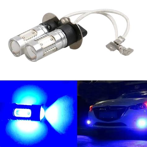 SZKDCE 2x LED H3 12V 7.5W Car H3 LED COB Light Fog Lamp Bulb Auto ...