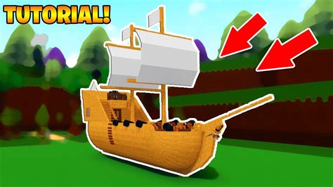 ( Tutorial ) How to make a boat!! in | Build a boat for Treasure - YouTube