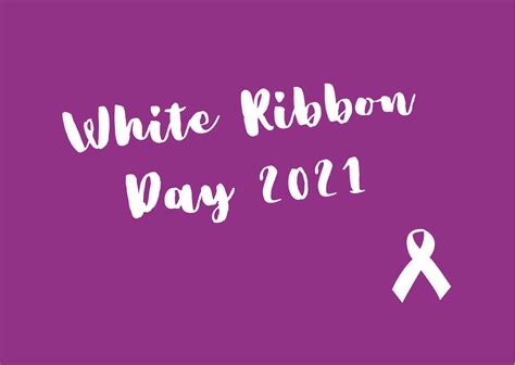 White Ribbon Day 2021 | My CWA, Cheshire