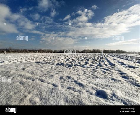 winter landscape and sun in Maramures, Romania Stock Photo - Alamy