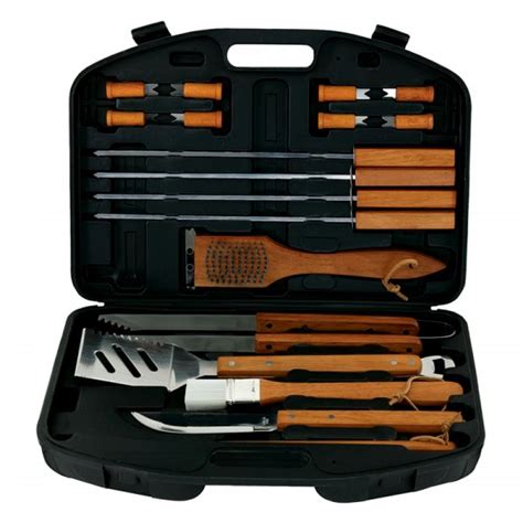 Mr. Bar-B-Q® 94001X - 18 Piece BBQ Tool Set With Plastic Case