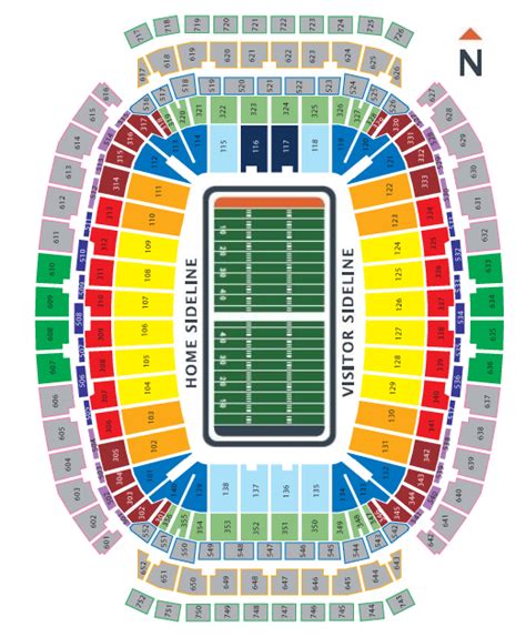 Houston Texans Seating Chart Map at NRG Stadium