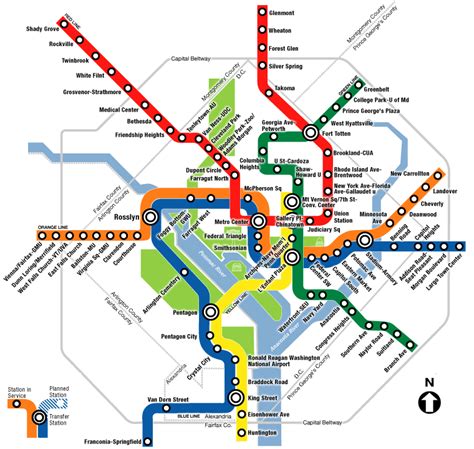 Dc Metro Map With Roads - Gracia Georgeanne