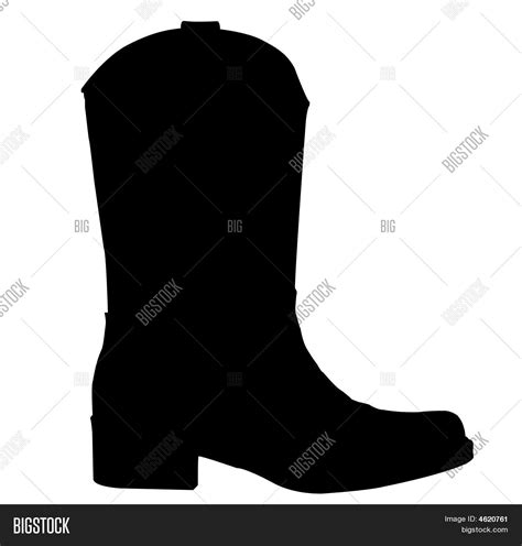 Cowboy Boot Silhouette Image & Photo (Free Trial) | Bigstock