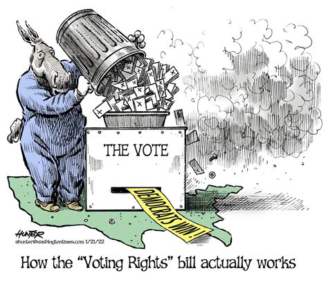 Political Cartoons - Congress in action - How the "Voting Rights" bill ...