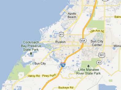 Map Of Ruskin Florida - Florida Map