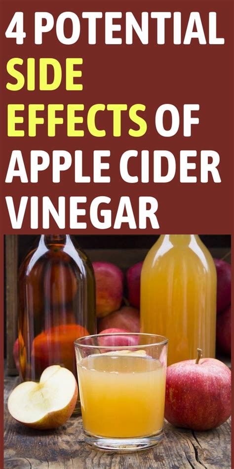 Potential Side Effects Of Apple Cider Vinegar - Health