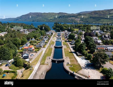 Caledonian canal locks fort augustus hi-res stock photography and ...