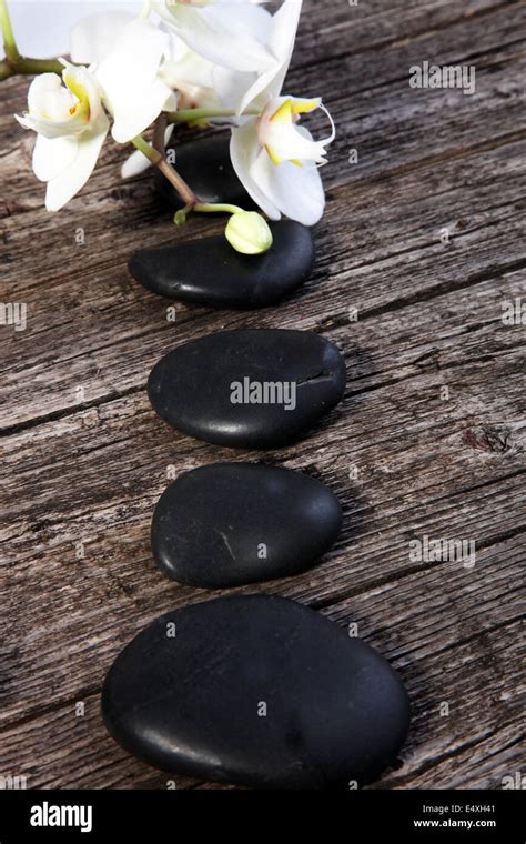 Spa arrangement with zen stones Stock Photo - Alamy