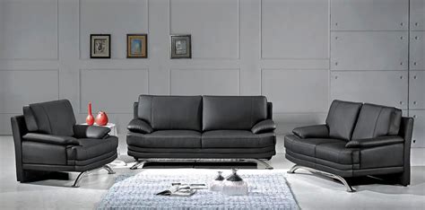 9250 Modern Black sofa set | Black Design Co