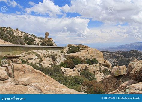 View of Hoodoo from Windy Point Vista Stock Image - Image of desert ...