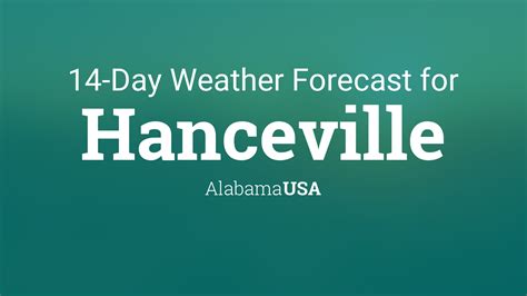 Hanceville, Alabama, USA 14 day weather forecast