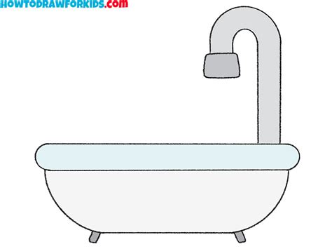 How to Draw a Bath - Easy Drawing Tutorial For Kids