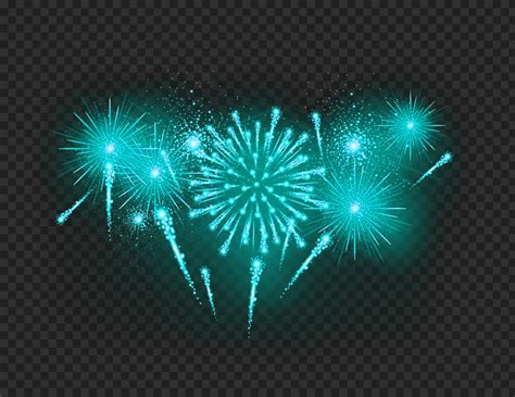 Sparkle Blue Green Fireworks FREE PNG | Citypng