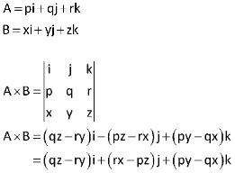 Note on Cross Product of Two Vectors