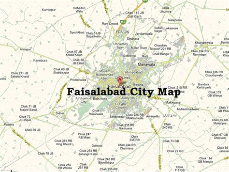 Faisalabad City UC List and Area Names فیصل آباد سٹی کی یونین کونسلز