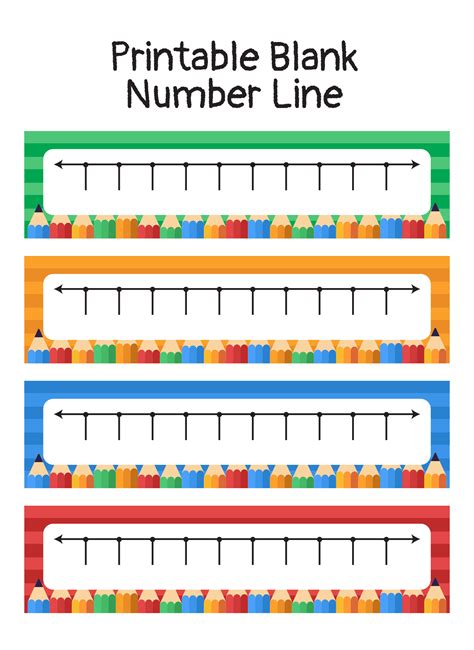 Printable Blank Number Line Clipart Best | Images and Photos finder