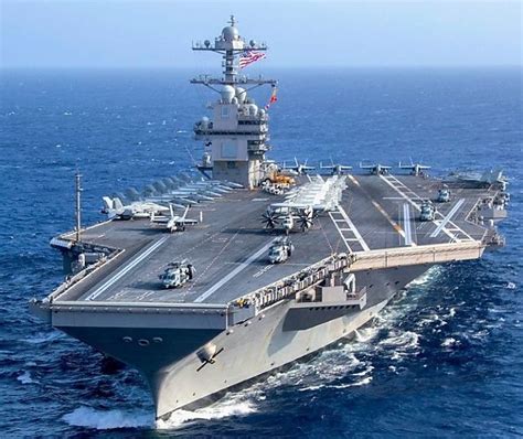 100,000-Tonne $13 Billion GAC USS Gerald R. Ford, a SUPERCARRIER ...