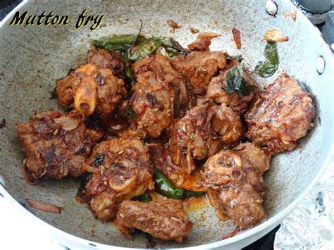 Mutton fry (south Indian style)