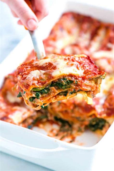 Easy Spinach Mushroom Lasagna Recipe