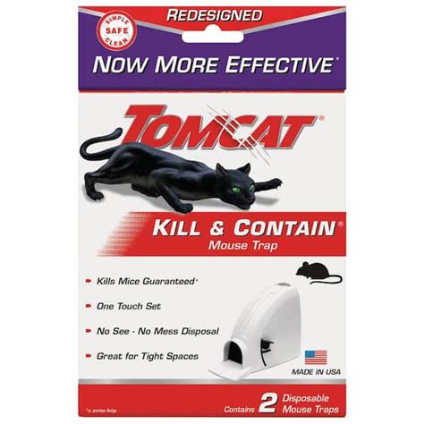 TOMCAT Kill & Contain Mouse Trap, Never See a Dead Rodent Again, 2 ...