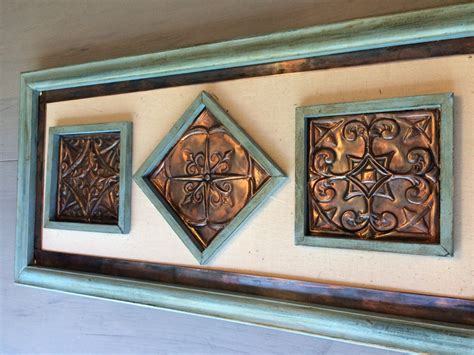 Copper Wall Art Hand Made Embossed Original Unique Wall