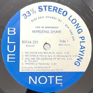 MARLENA SHAW - LIVE AT MONTREUX - Jazz Records seeed