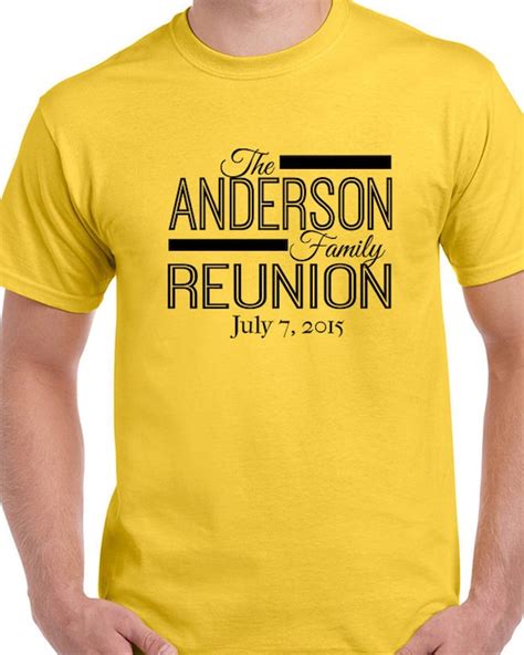 Items similar to Family Reunion T-shirt - Customized - Unisex Size ...