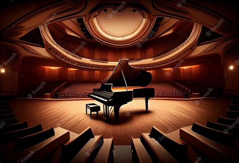 Premium Photo | Beautiful piano in concert hall