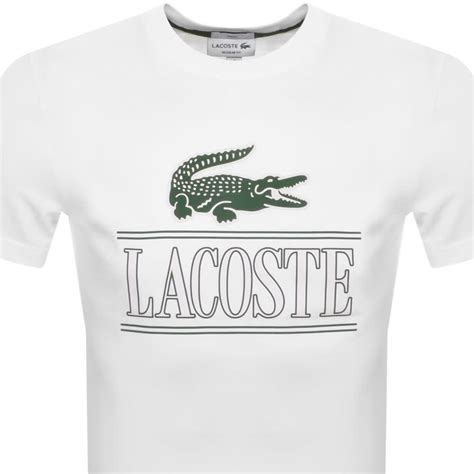 Lacoste Logo T Shirt White | Mainline Menswear United States