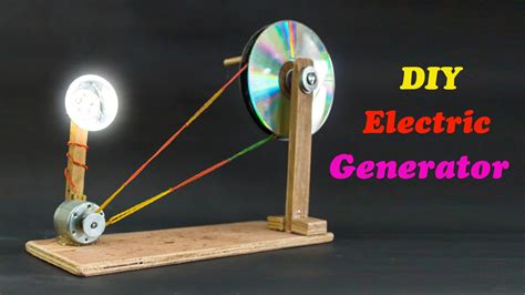 School Science Projects Electric Generator - YouTube