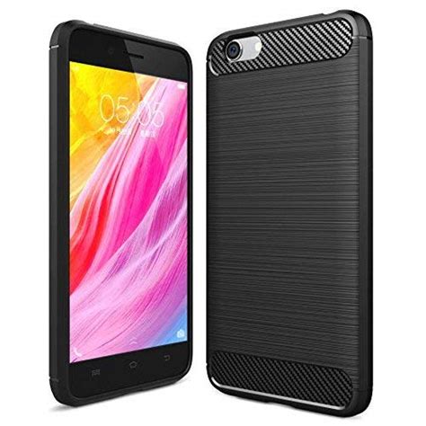 Chevron Back Cover Case Compatible for Vivo Y53 Cases & Covers (Carbon ...