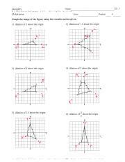 Dilations Graph New Name Rule FO .pdf - | Course Hero