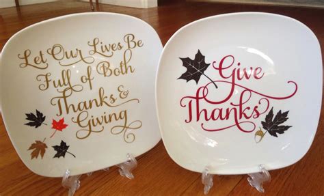 $1 DIY Thanksgiving Decorative Plates (And a Giveaway) - Silhouette School