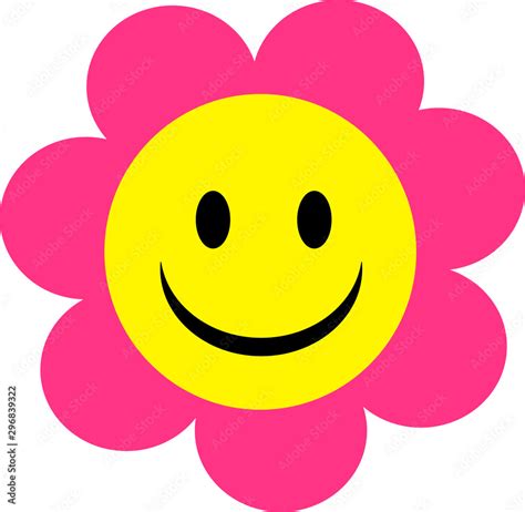 Smiley Face Flower Clipart Pictures