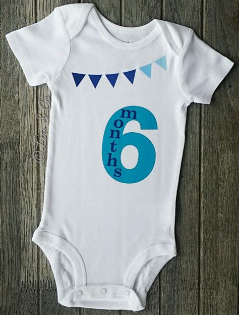 Baby Milestone Outfit - 6 Months Old - Baby Shower Gift