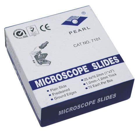 Microscope Glass Slides | 72 Blank