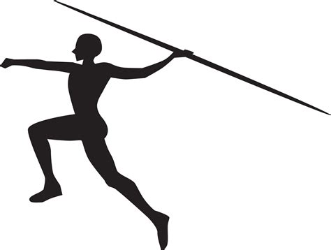 Javelin throw Silhouette Sports Track & Field - Silhouette png download ...