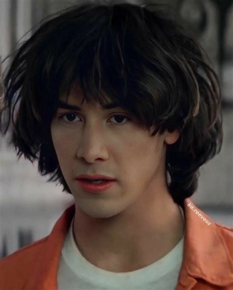 Keanu Reeves playing as Ted Theodore Logan in the movie Bill &Ted's ...