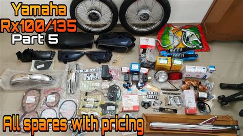 Yamaha Rx100/Rx135 all spare parts with pricing | Part 5 | #rx100 # ...