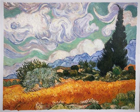 Wheat Field with Cypresses Van Gogh reproduction | Van Gogh Studio