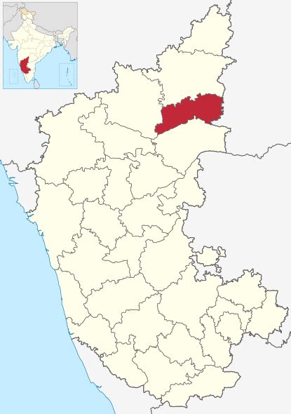 Image: Karnataka Yadgir locator map