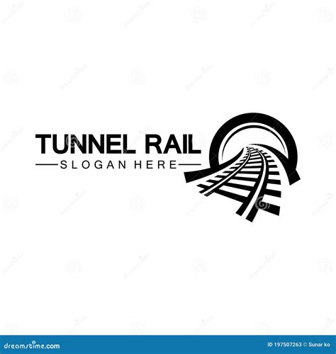 Rail with Tunnel Logo Icon Vector Design Template Stock Vector ...