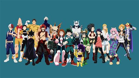 Class 1A - My Hero Academia Digital Art by William Stratton